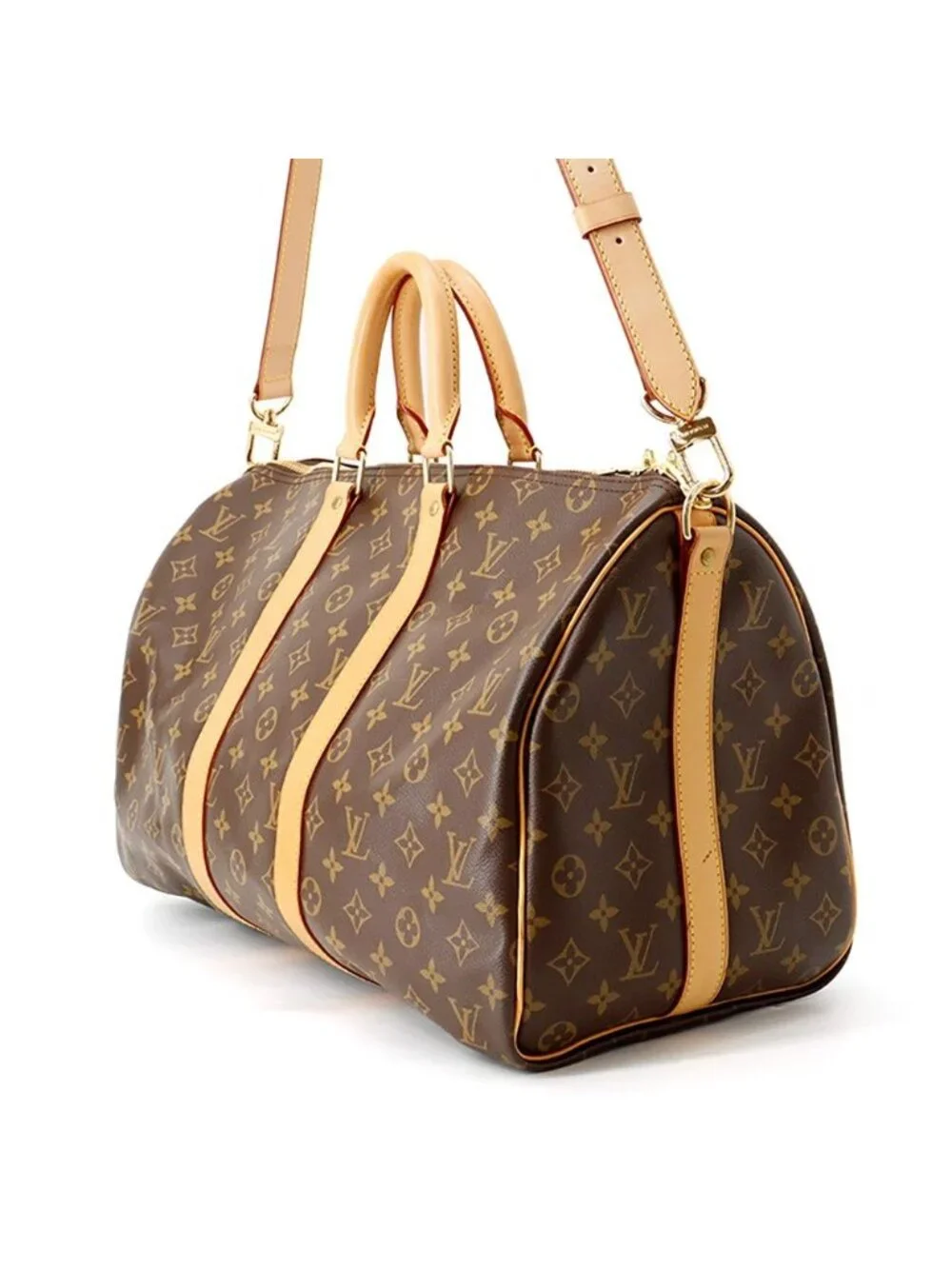Louis Vuitton Boston Bag Monogram Keepall Bandouliere 45 2-Way Travel